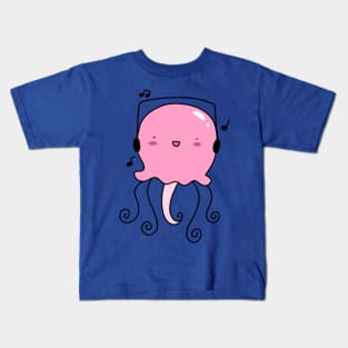 Jellyfish Headphones Kids T-Shirt